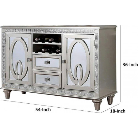 BM312196 : Tủ Buffet , Tủ Rượu ,Tủ Bếp Chén Dĩa - 137cm